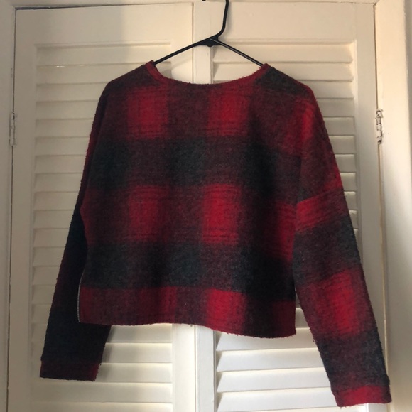Mango Brushed Oversized Check Sweater - Picture 5 of 7